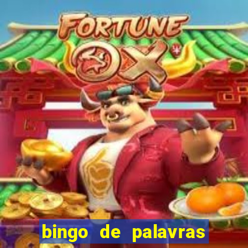 bingo de palavras 3 ano